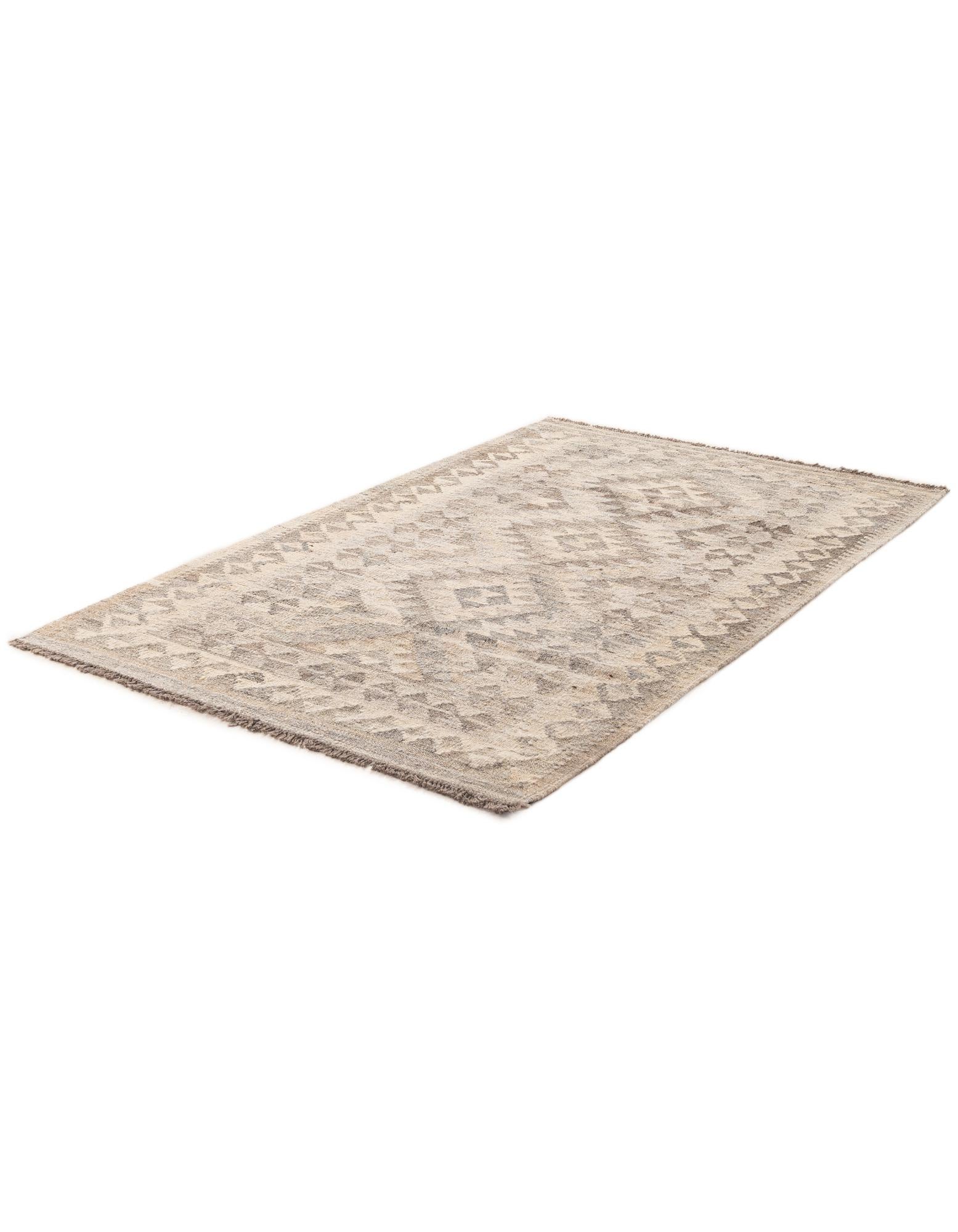 3' 3 x 5' 3 Hand Woven Kilim Maymana Wool Rug
