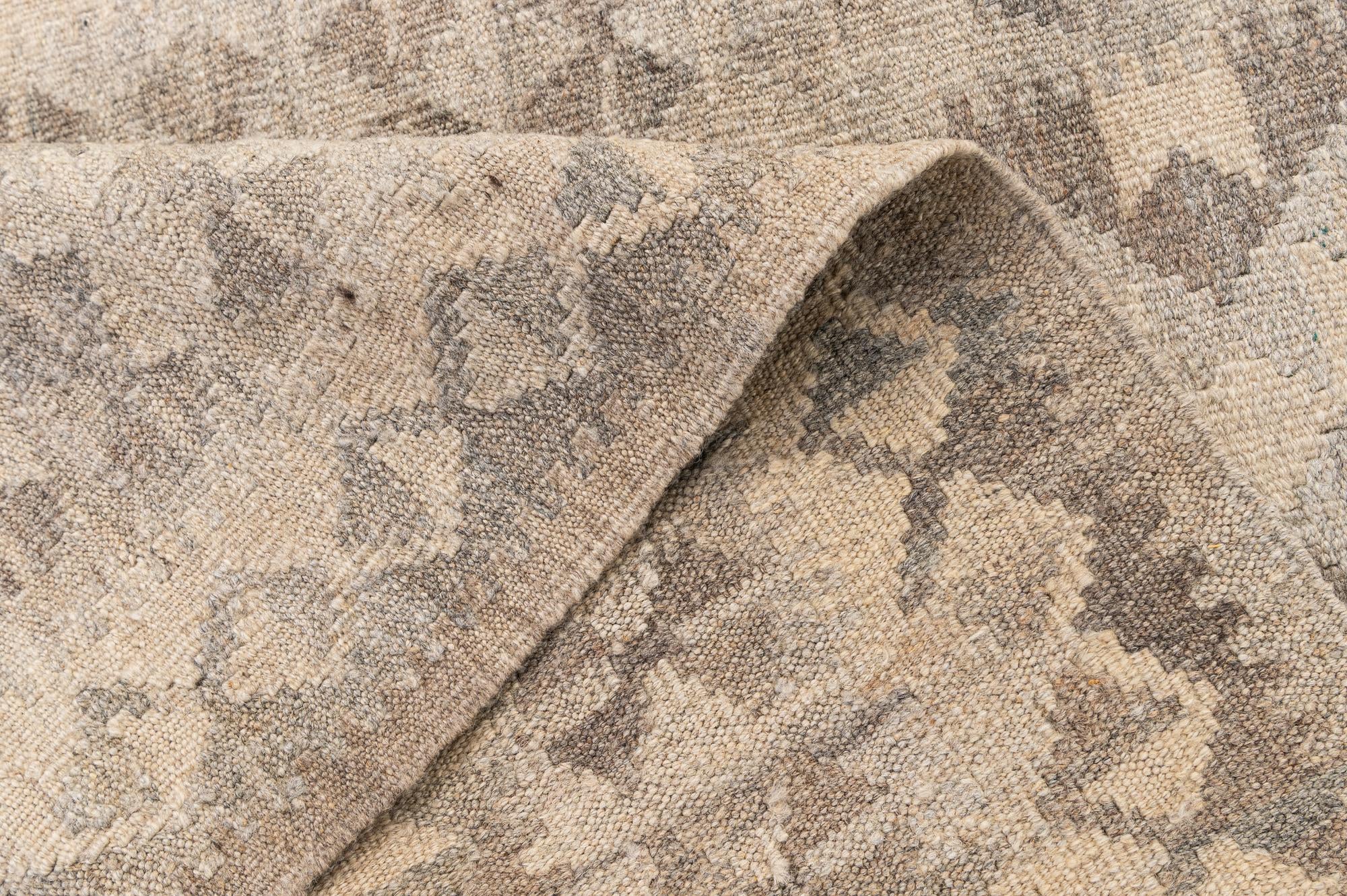3' 3 x 5' 3 Hand Woven Kilim Maymana Wool Rug