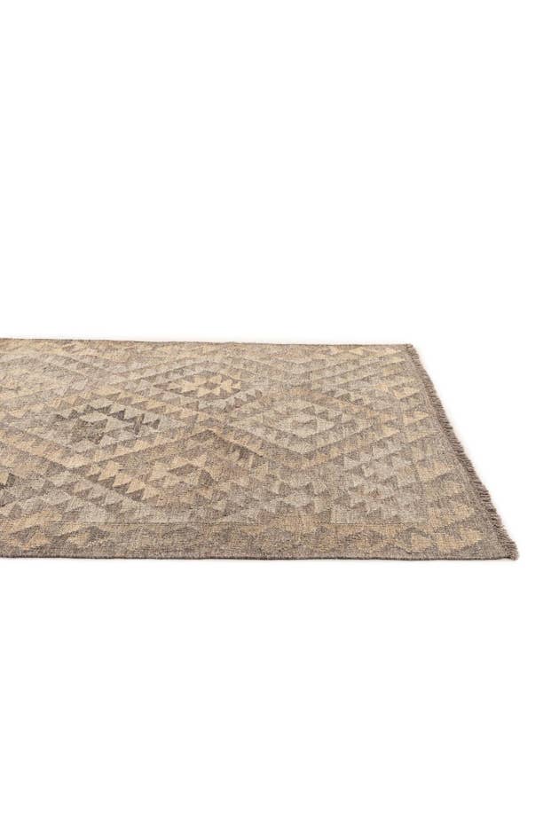 Detail image of 3' 4 x 5' 3 Hand Woven Kilim Maymana Wool Rug