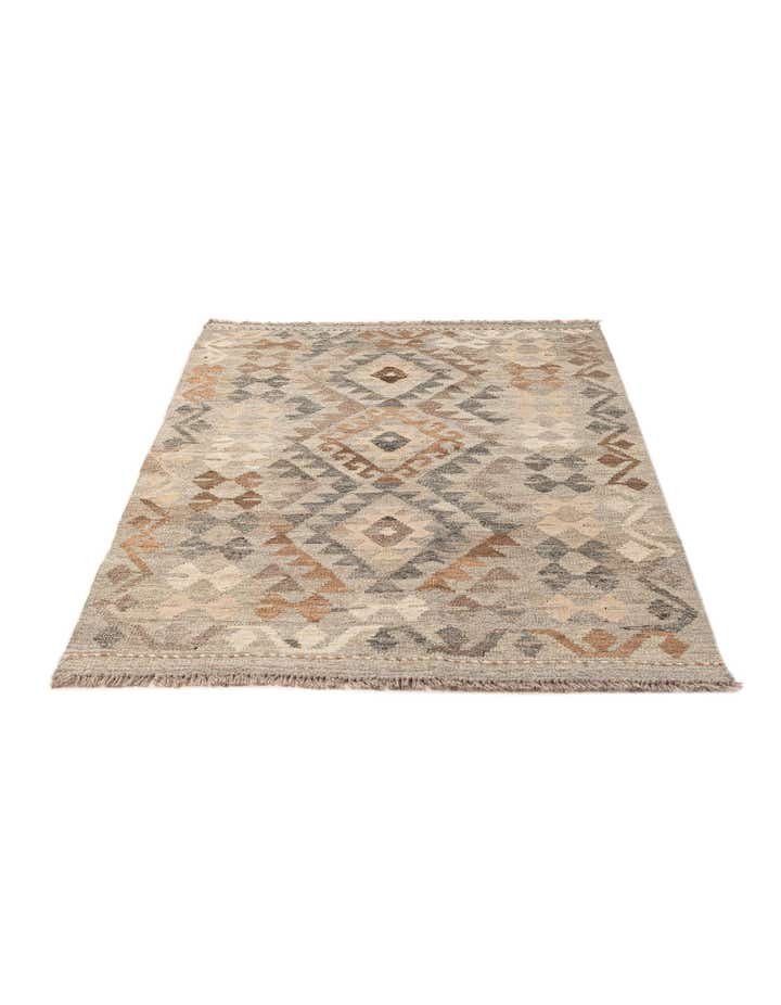 3' 3 x 5' 11 Hand Woven Kilim Maymana Wool Rug