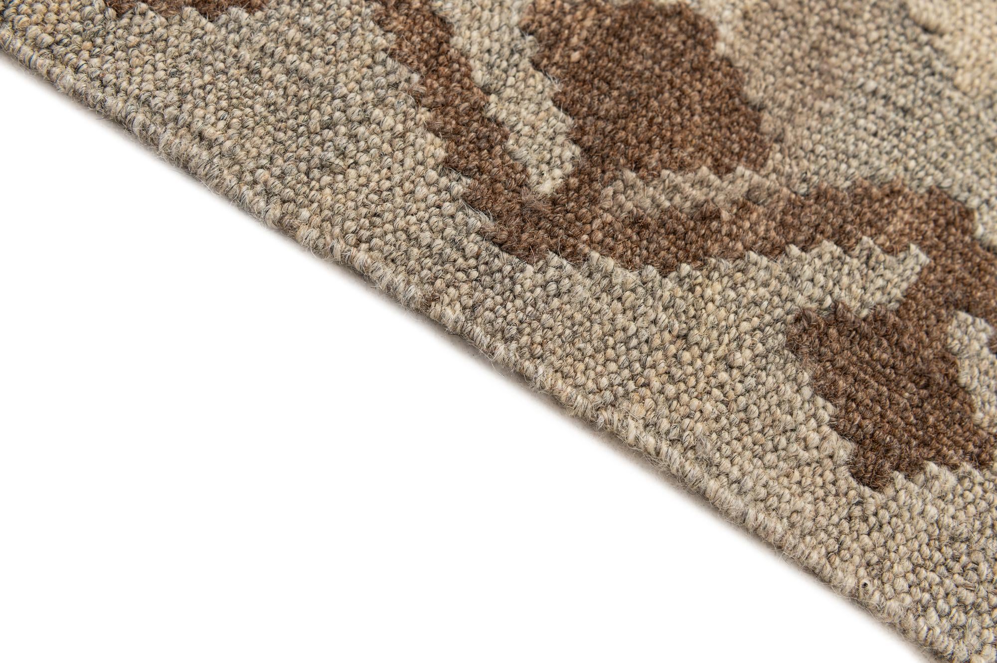 3' 3 x 5' 11 Hand Woven Kilim Maymana Wool Rug