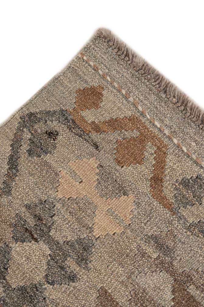3' 3 x 5' 11 Hand Woven Kilim Maymana Wool Rug