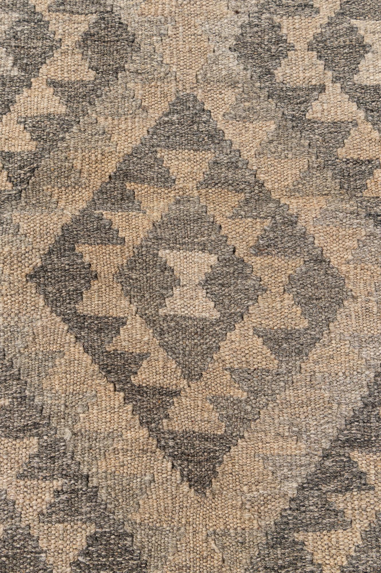 3' 6 x 4' 9 Hand Woven Kilim Maymana Wool Rug