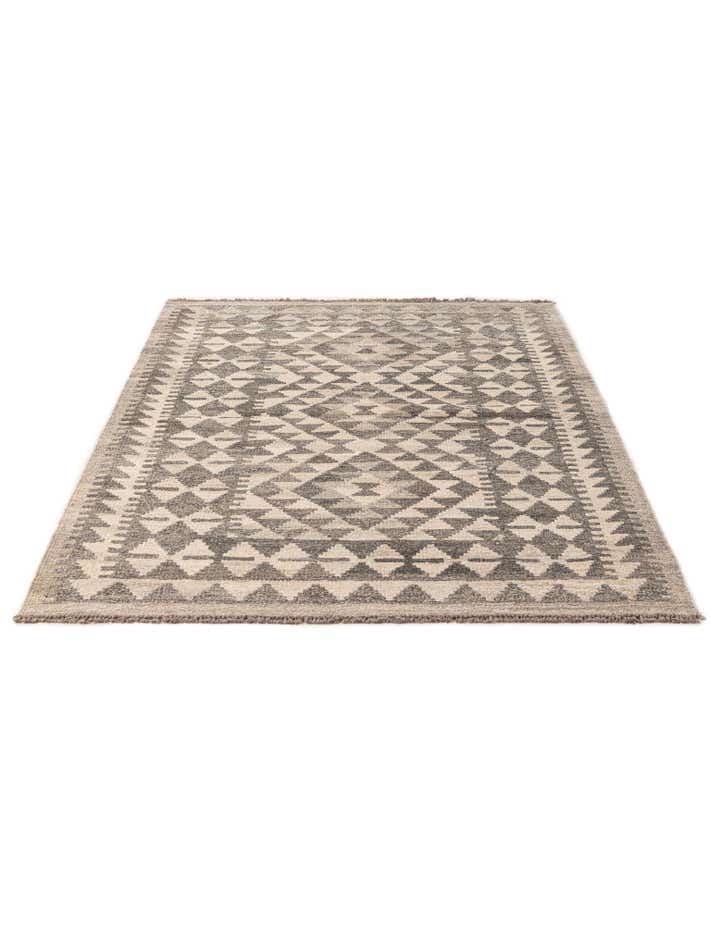 3' 6 x 5' Hand Woven Kilim Maymana Wool Rug