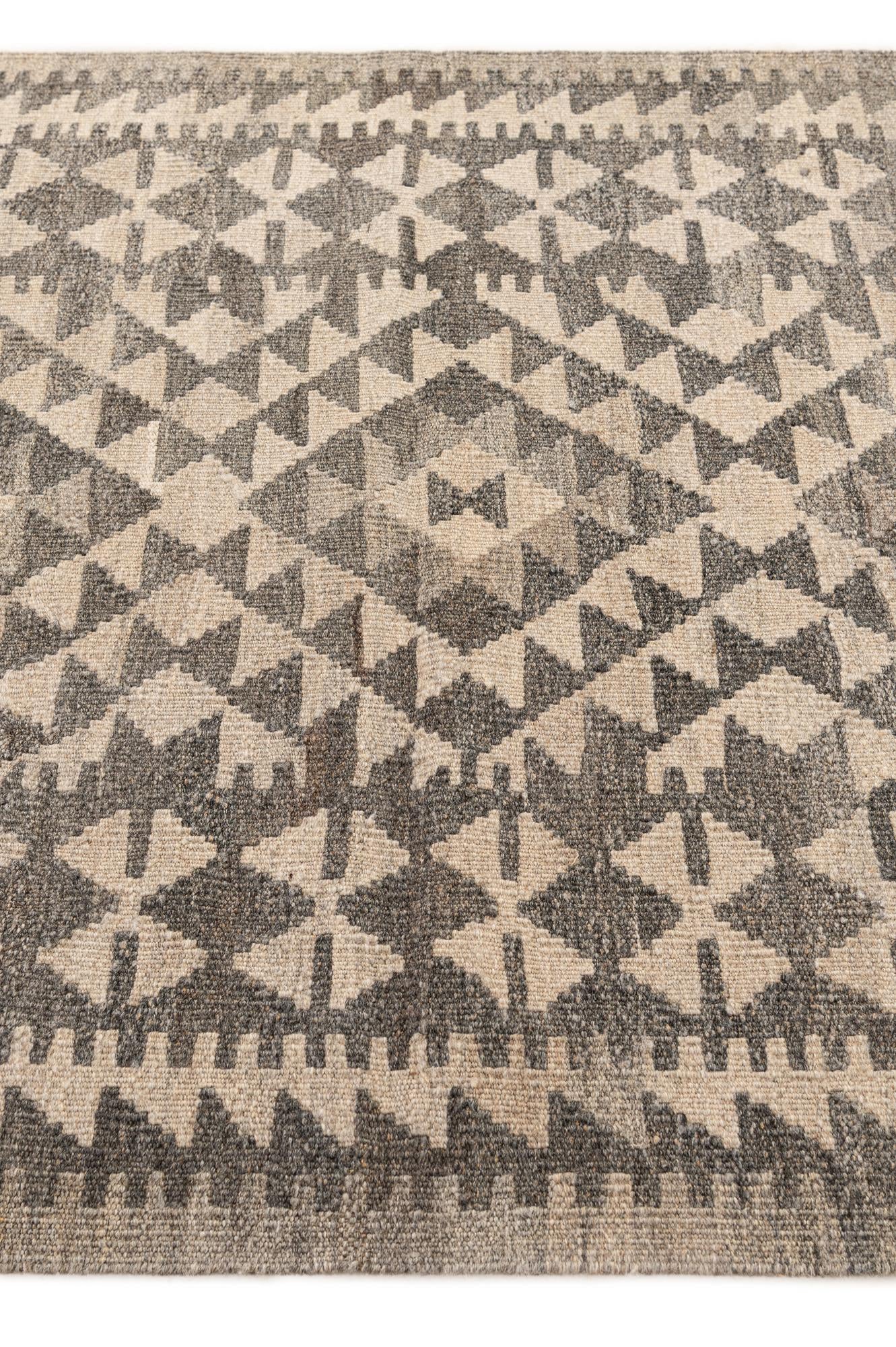 3' 6 x 5' Hand Woven Kilim Maymana Wool Rug