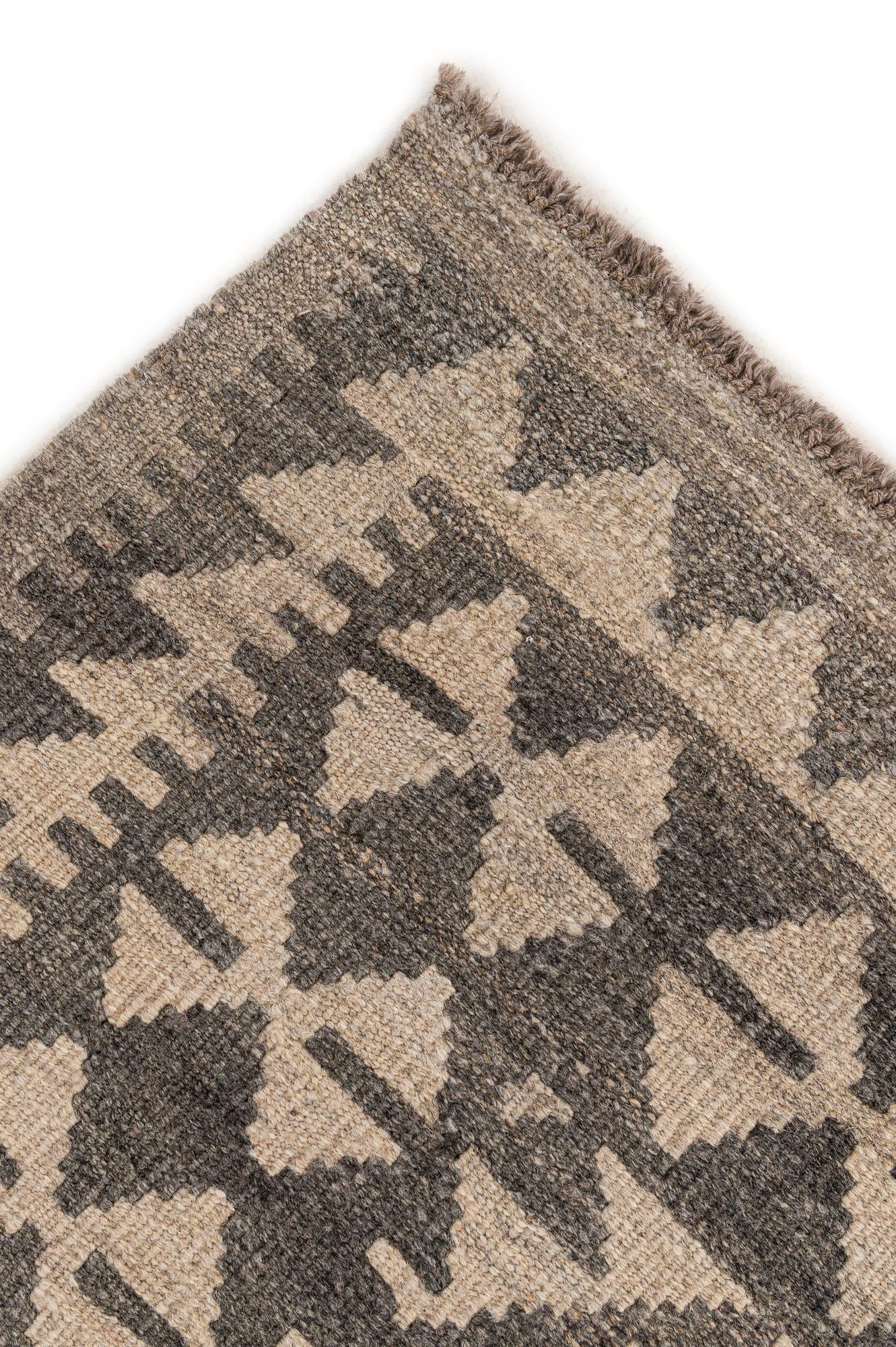 3' 6 x 5' Hand Woven Kilim Maymana Wool Rug