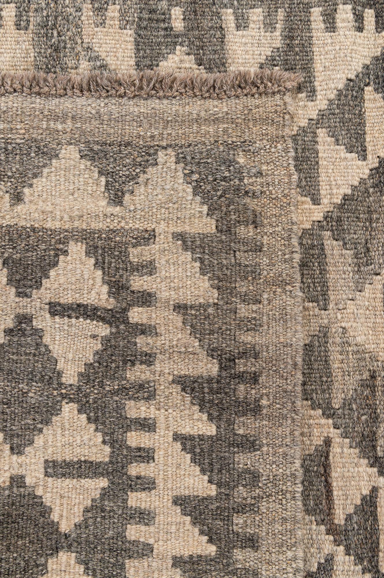 3' 6 x 5' Hand Woven Kilim Maymana Wool Rug