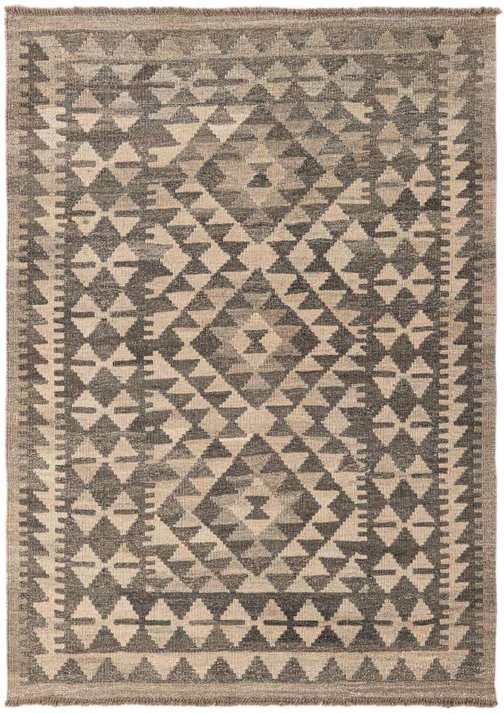 3' 6 x 5' Hand Woven Kilim Maymana Wool Rug
