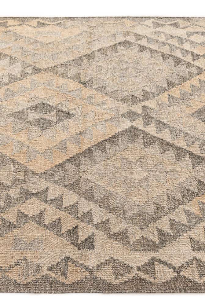 3' 8 x 4' 11 Hand Woven Kilim Maymana Wool Rug