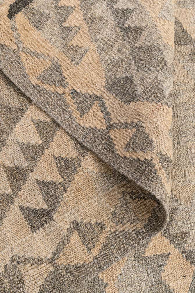 3' 8 x 4' 11 Hand Woven Kilim Maymana Wool Rug