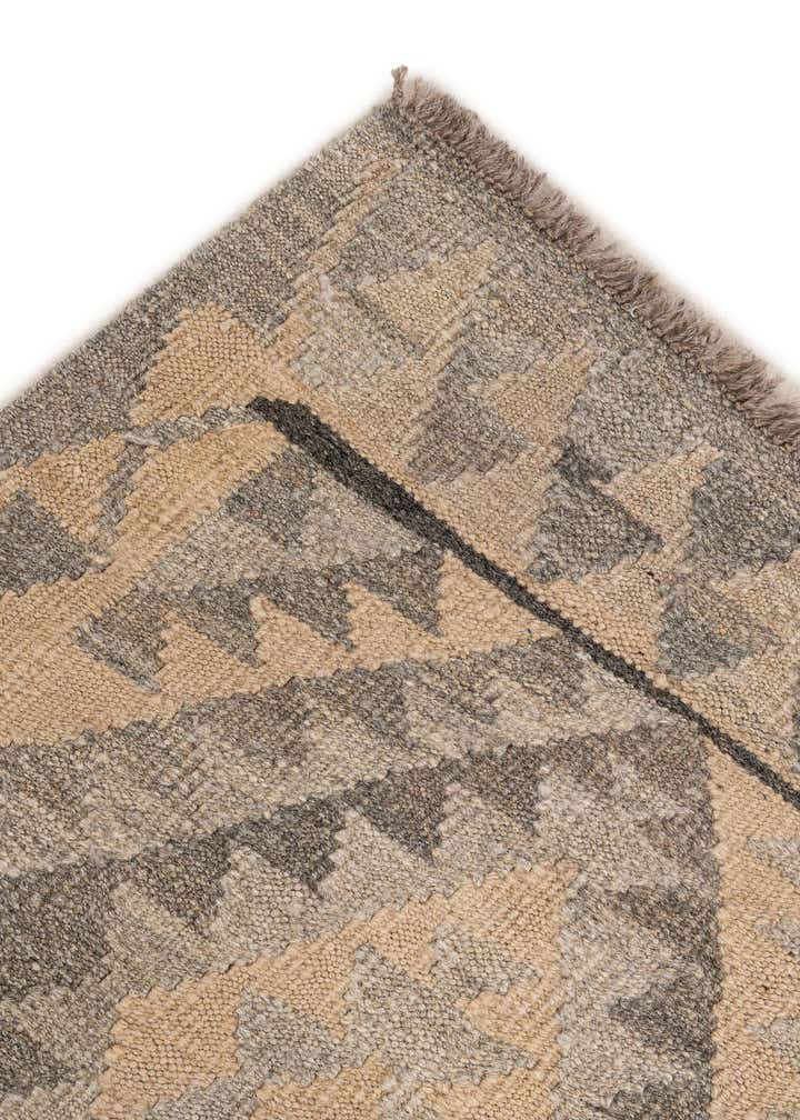 3' 8 x 4' 11 Hand Woven Kilim Maymana Wool Rug