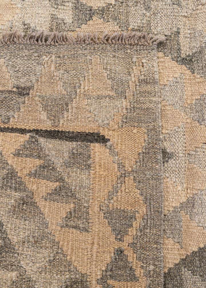 3' 8 x 4' 11 Hand Woven Kilim Maymana Wool Rug