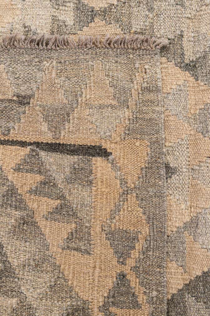 3' 8 x 4' 11 Hand Woven Kilim Maymana Wool Rug