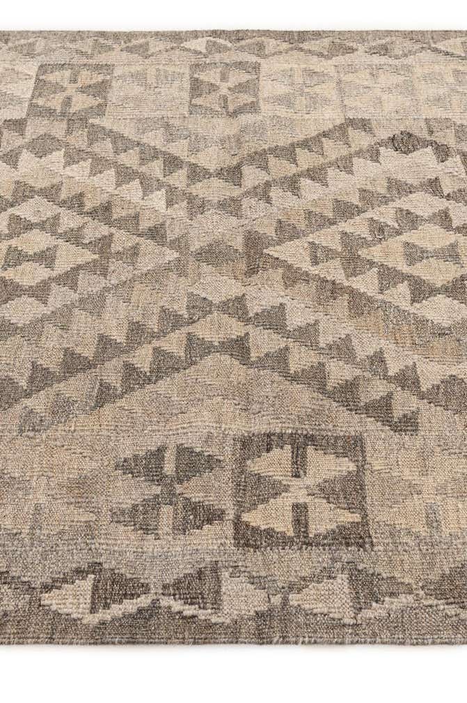 3' 7 x 4' 10 Hand Woven Kilim Maymana Wool Rug