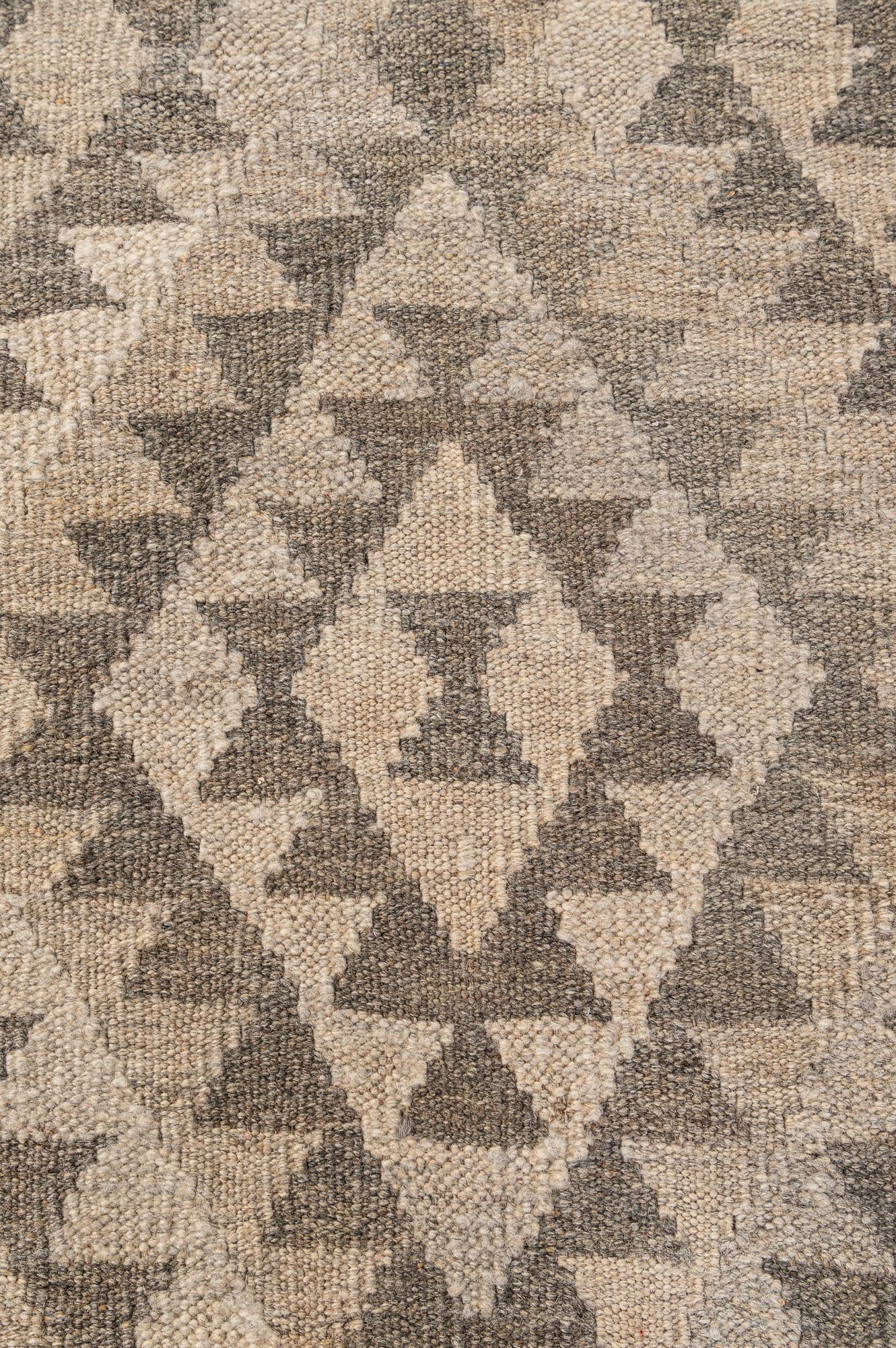 3' 7 x 4' 10 Hand Woven Kilim Maymana Wool Rug