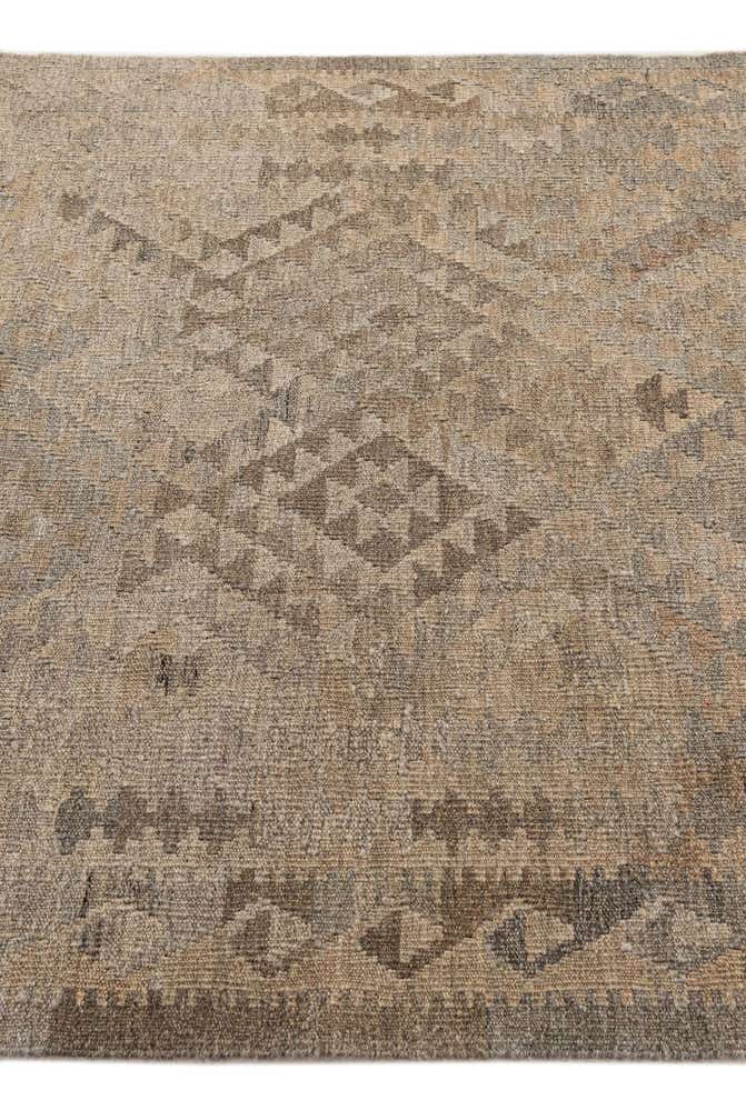 4' x 5' 10 Hand Woven Kilim Maymana Wool Rug