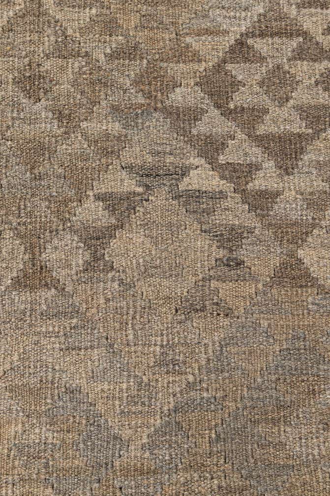 4' x 5' 10 Hand Woven Kilim Maymana Wool Rug