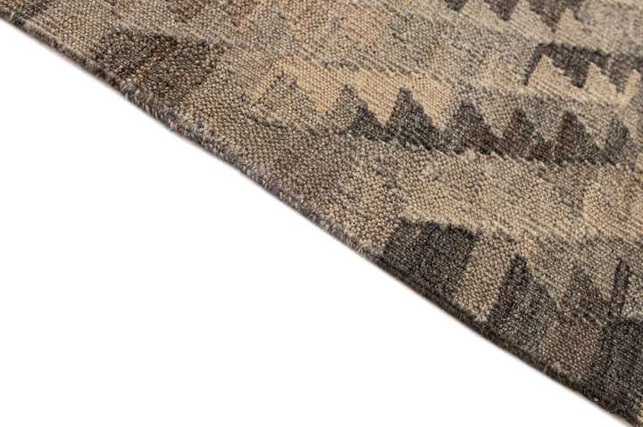 4' x 5' 10 Hand Woven Kilim Maymana Wool Rug