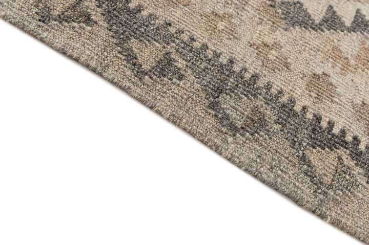4' x 5' 10 Hand Woven Kilim Maymana Wool Rug