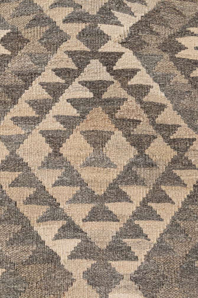 4' x 6' 1 Hand Woven Kilim Maymana Wool Rug