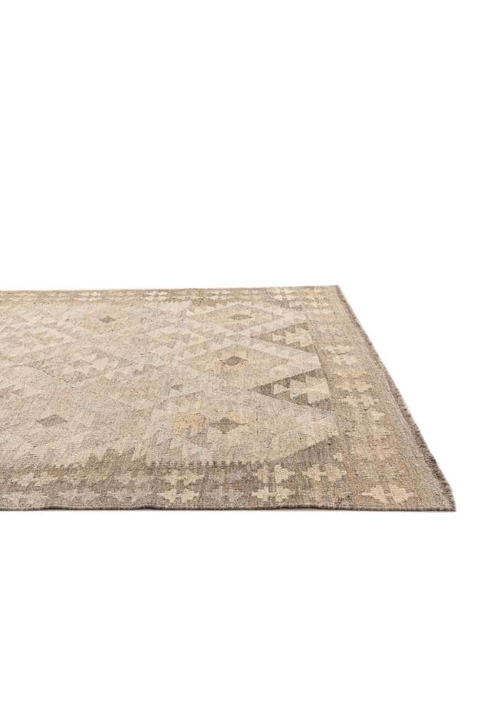 4' x 6' Hand Woven Kilim Maymana Wool Rug
