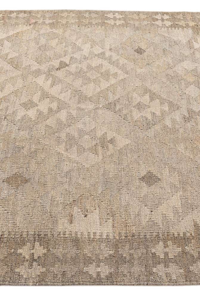 4' x 6' Hand Woven Kilim Maymana Wool Rug