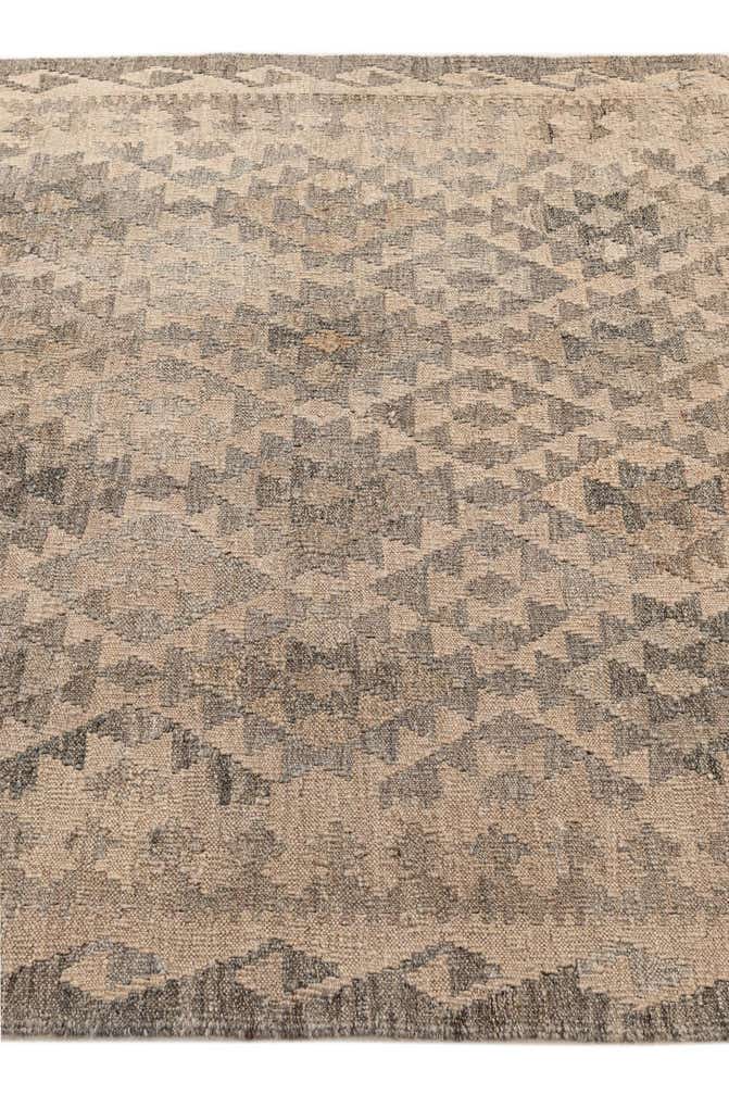 4' x 5' 11 Hand Woven Kilim Maymana Wool Rug