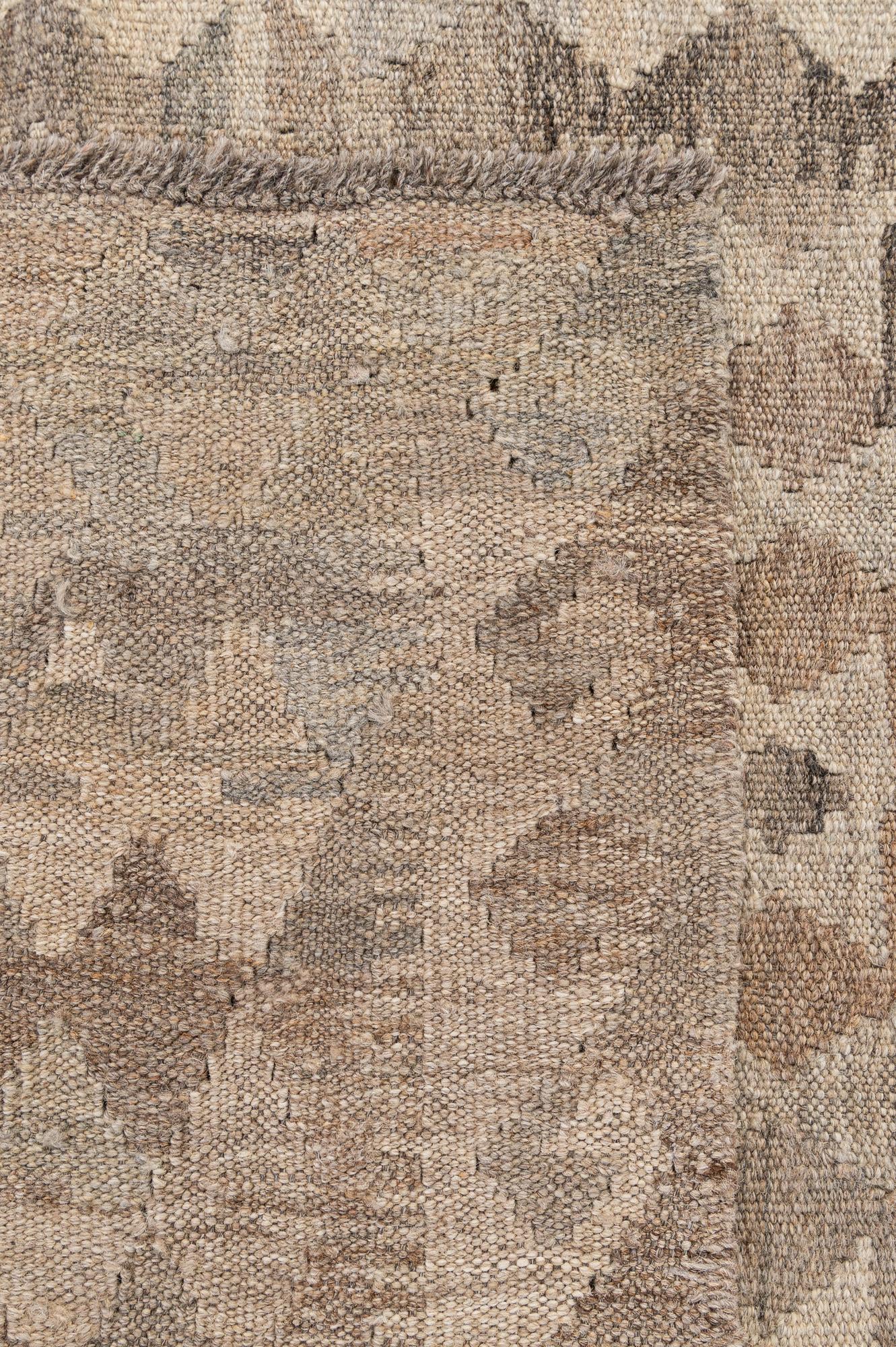 3' 10 x 5' 10 Hand Woven Kilim Maymana Wool Rug