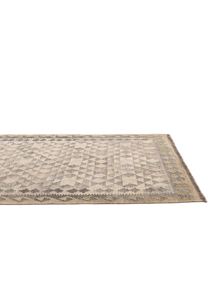 Detail image of 3' 11 x 6'  Hand Woven Kilim Maymana Wool Rug