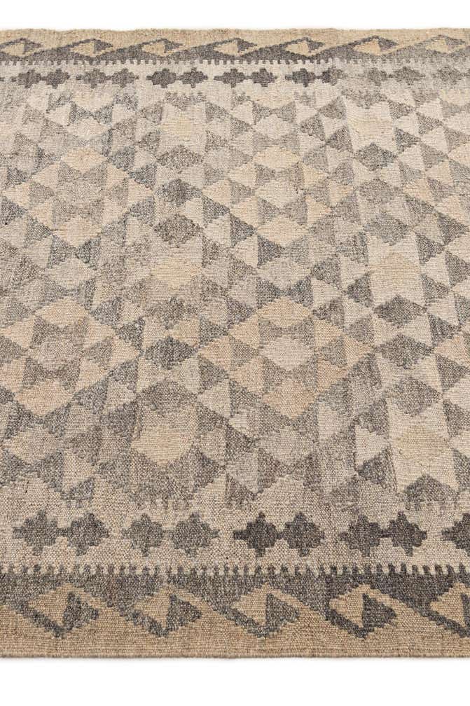3' 11 x 6' Hand Woven Kilim Maymana Wool Rug