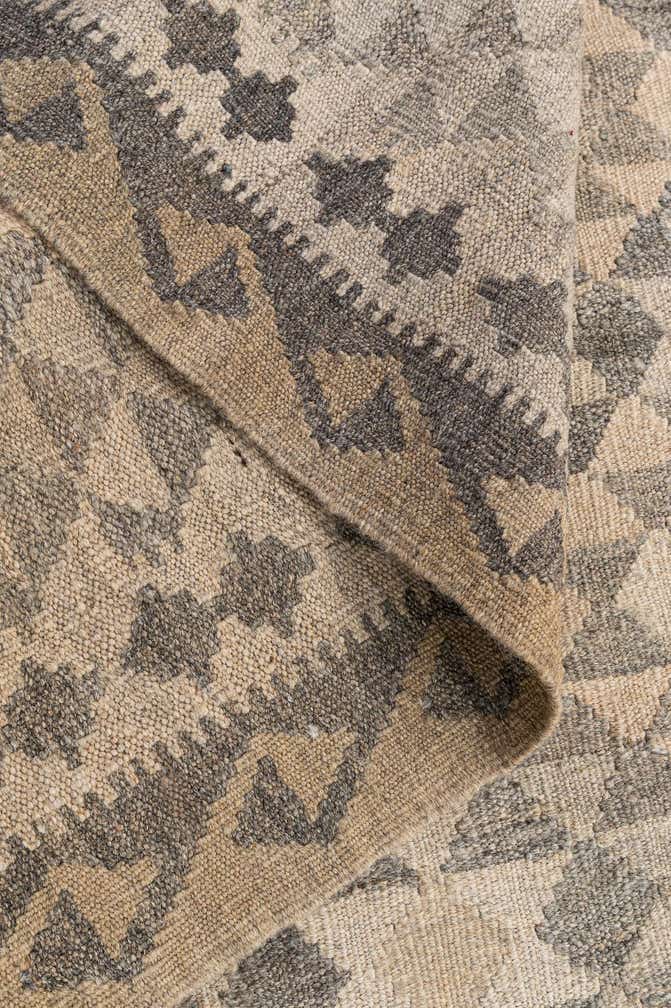 3' 11 x 6' Hand Woven Kilim Maymana Wool Rug