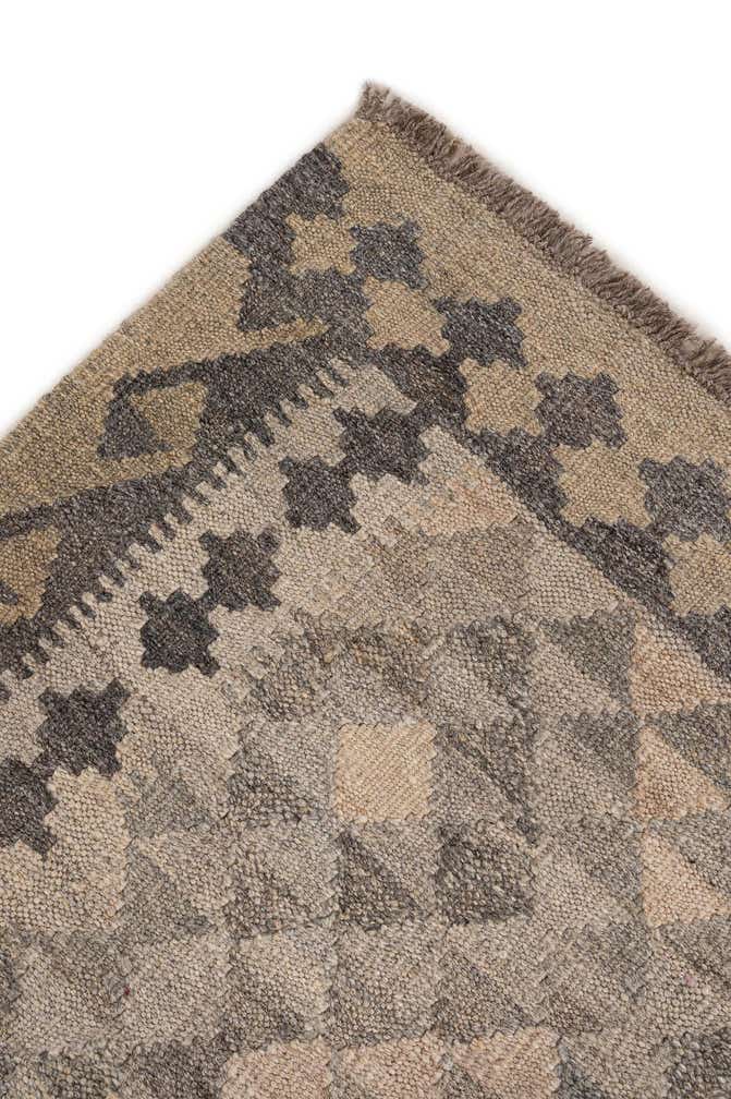 3' 11 x 6' Hand Woven Kilim Maymana Wool Rug