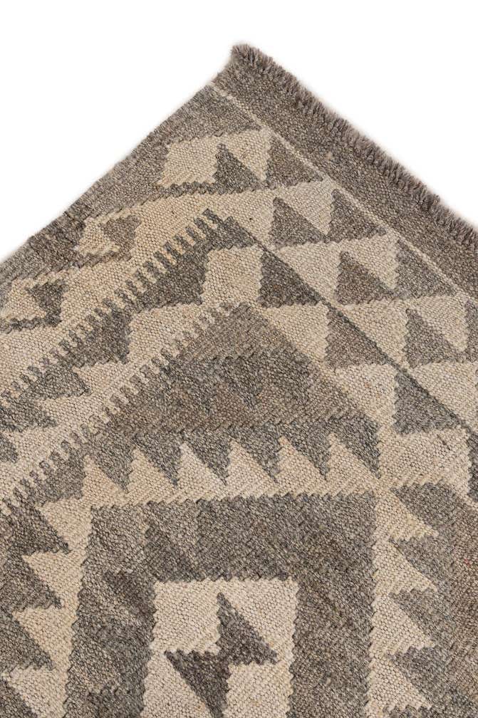 4' 1 x 6' 1 Hand Woven Kilim Maymana Wool Rug