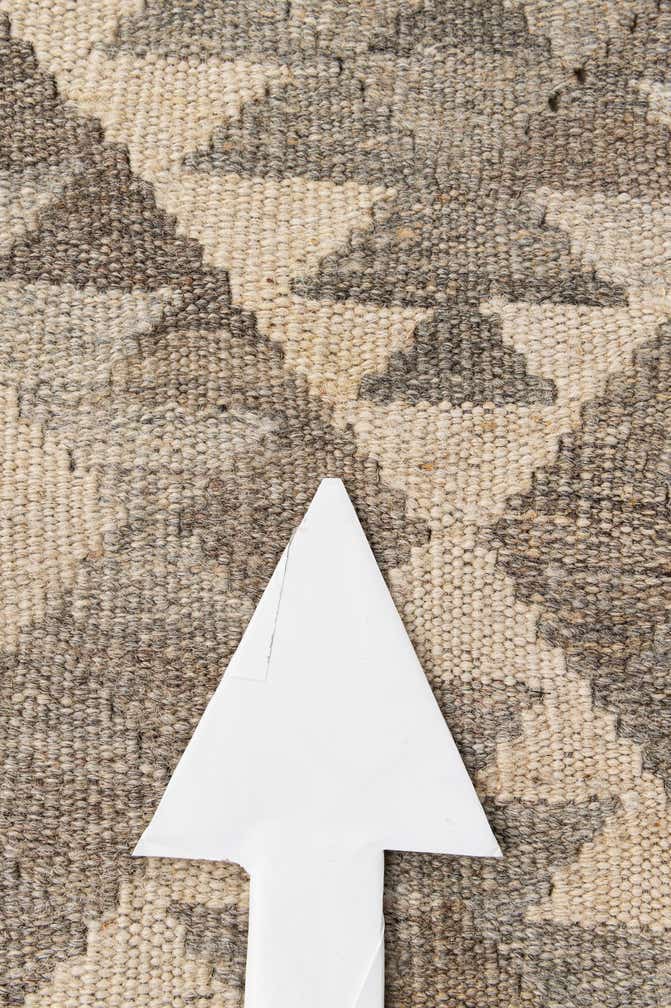 4' 1 x 6' 1 Hand Woven Kilim Maymana Wool Rug