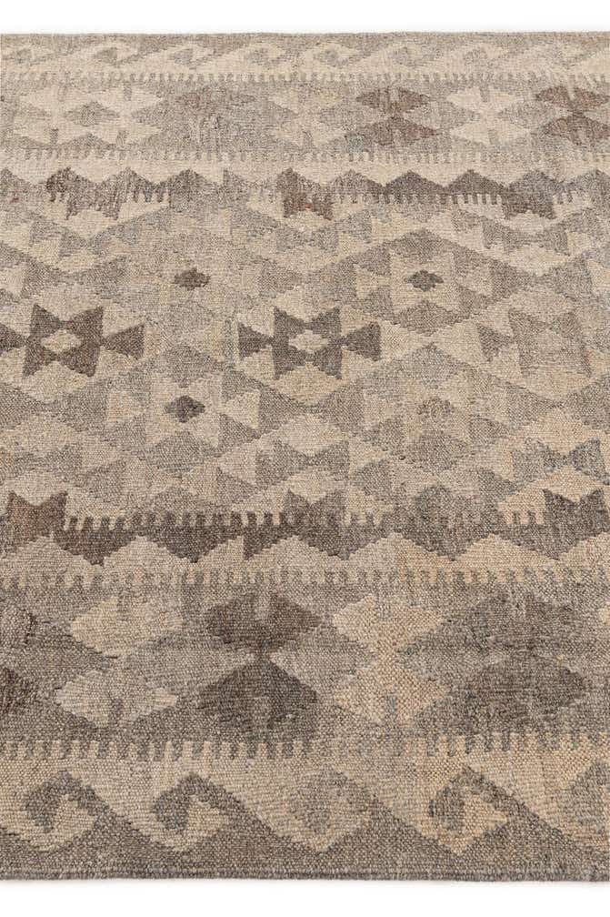 4' 1 x 6' 1 Hand Woven Kilim Maymana Wool Rug