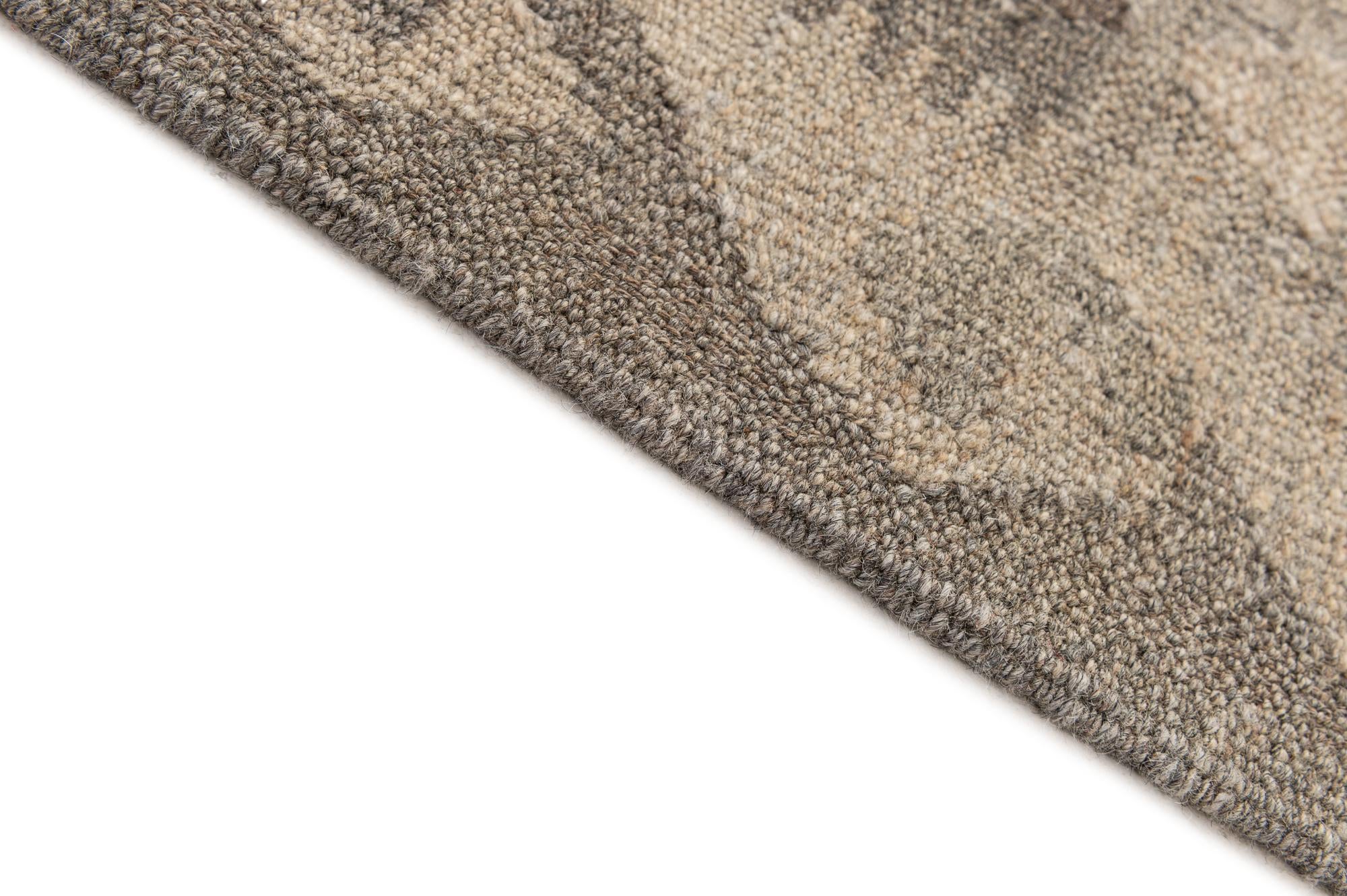 4' 1 x 6' 1 Hand Woven Kilim Maymana Wool Rug