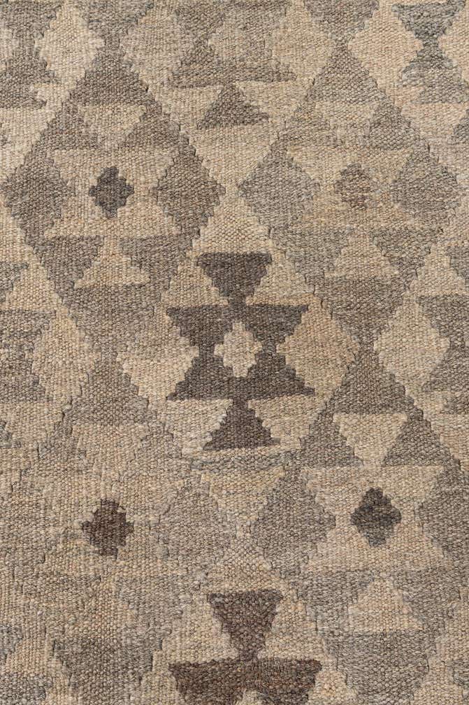4' 1 x 6' 1 Hand Woven Kilim Maymana Wool Rug