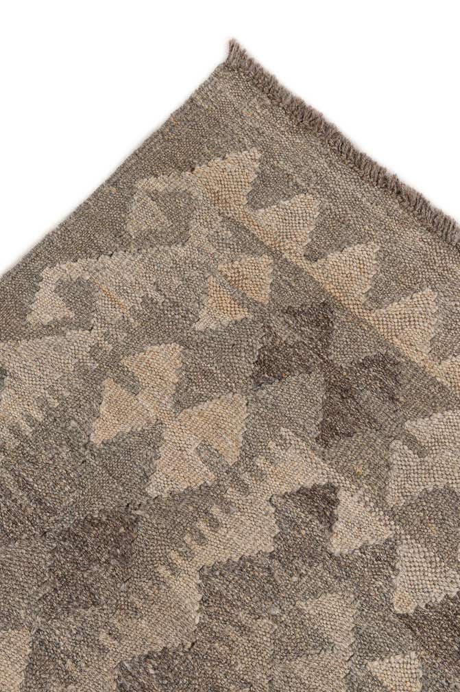 4' 1 x 6' 1 Hand Woven Kilim Maymana Wool Rug