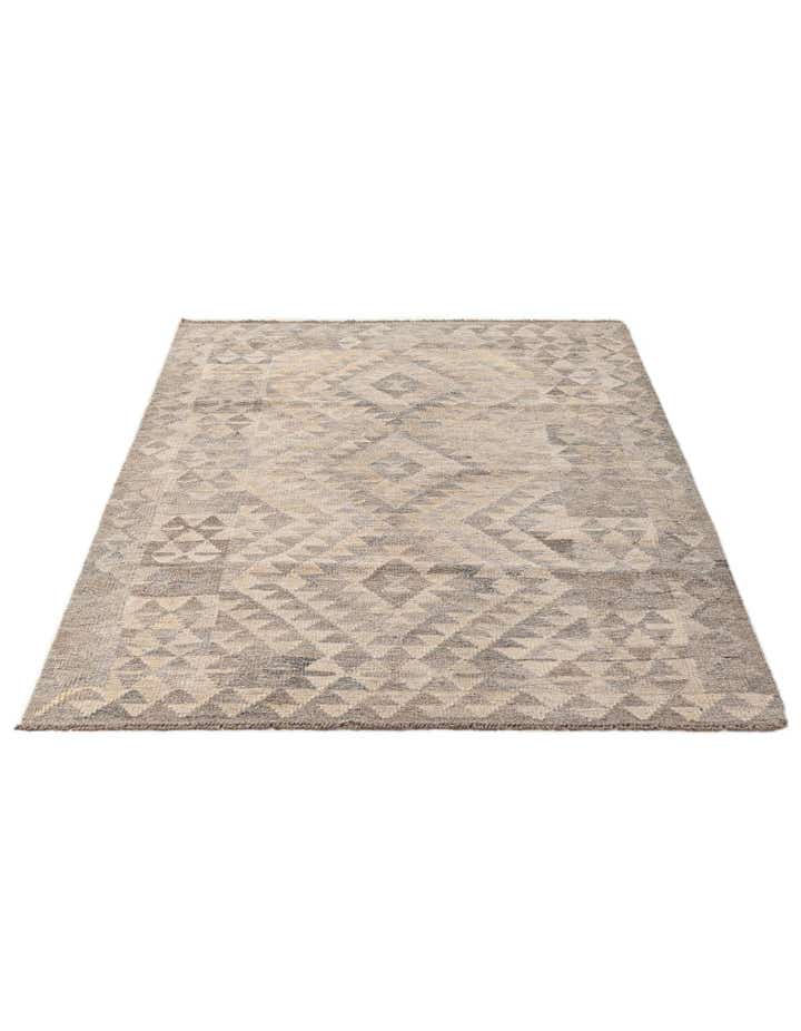 3' 11 x 6' Kilim Maymana Wool Rug