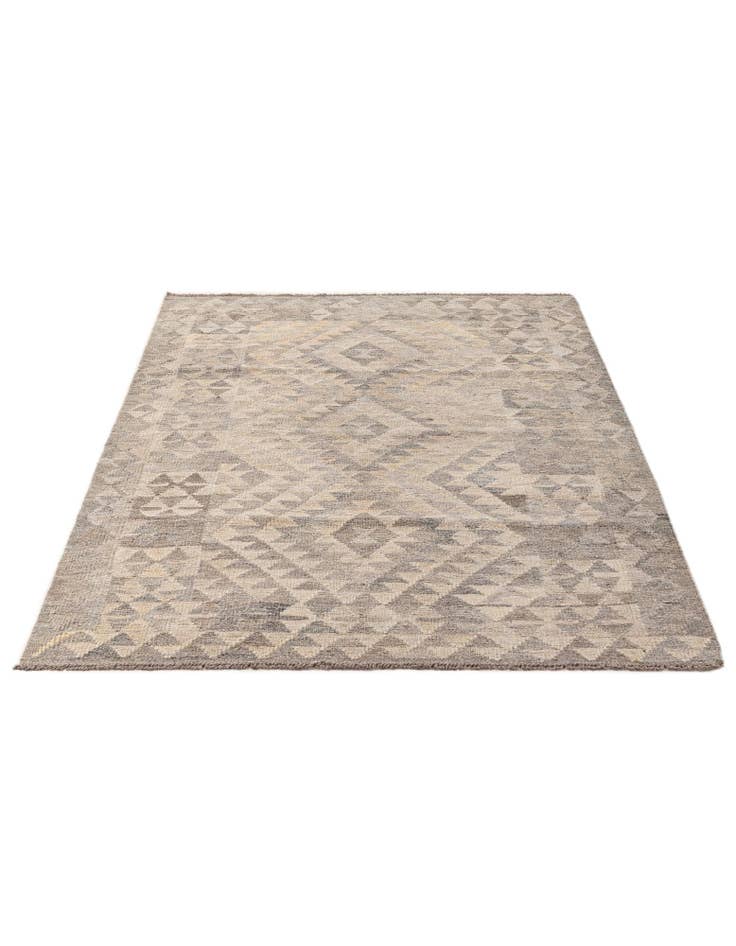 Detail image of 3' 11 x 6' Kilim Maymana Wool Rug