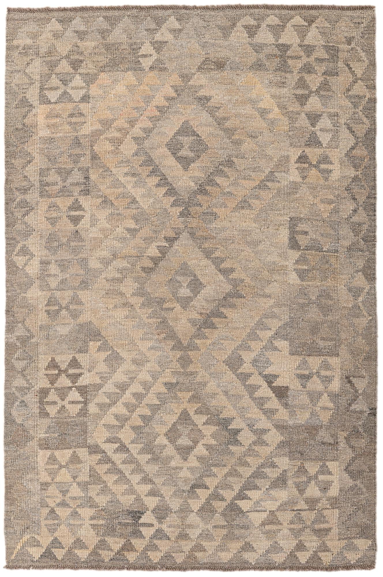 3' 11 x 6' Kilim Maymana Wool Rug