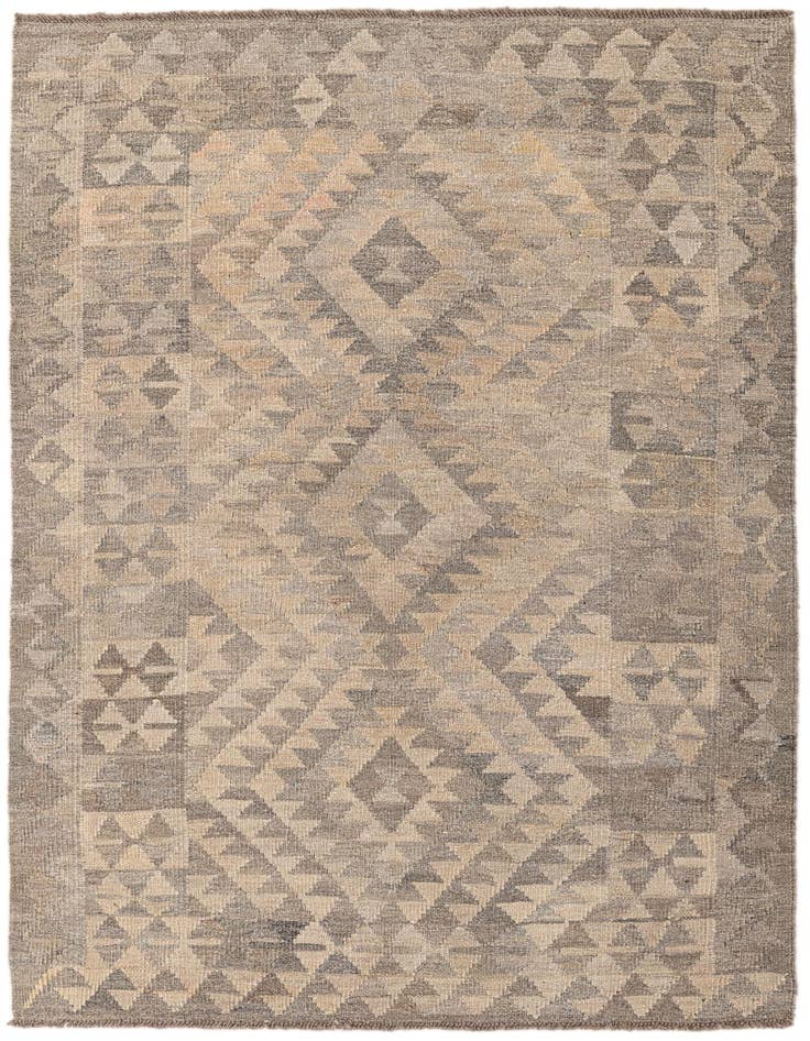 Detail image of 3' 11 x 6' Kilim Maymana Wool Rug