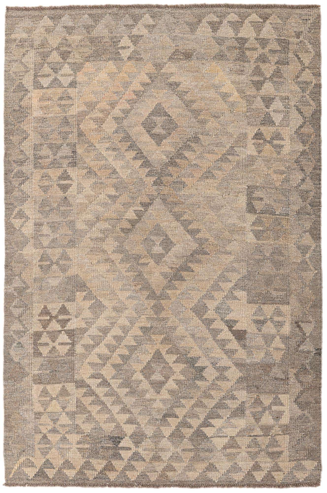 3' 11 x 6' Kilim Maymana Wool Rug