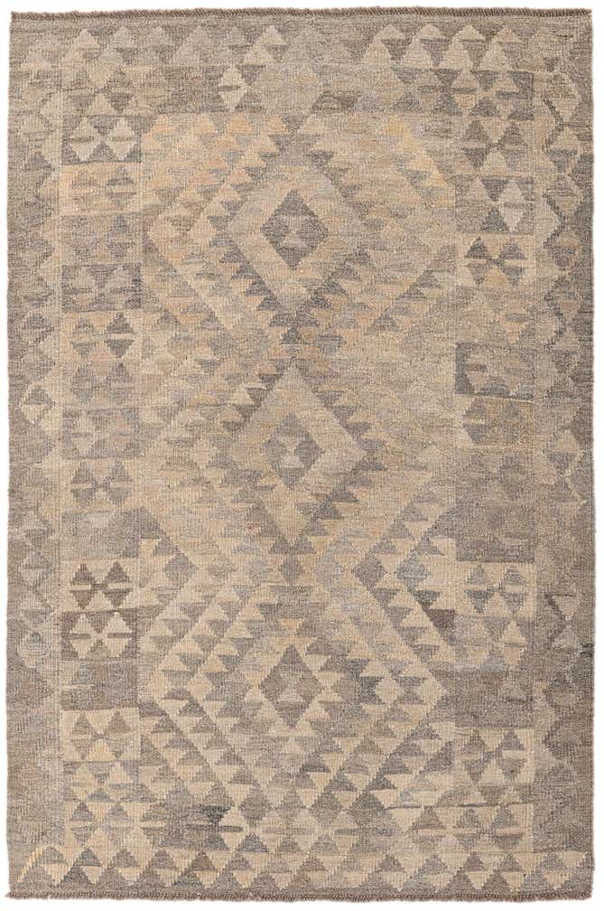 3' 11 x 6' Kilim Maymana Wool Rug