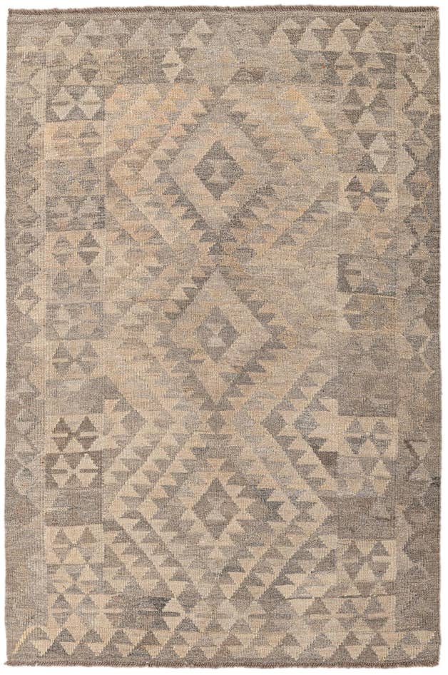 Detail image of 3' 11 x 6' Kilim Maymana Wool Rug
