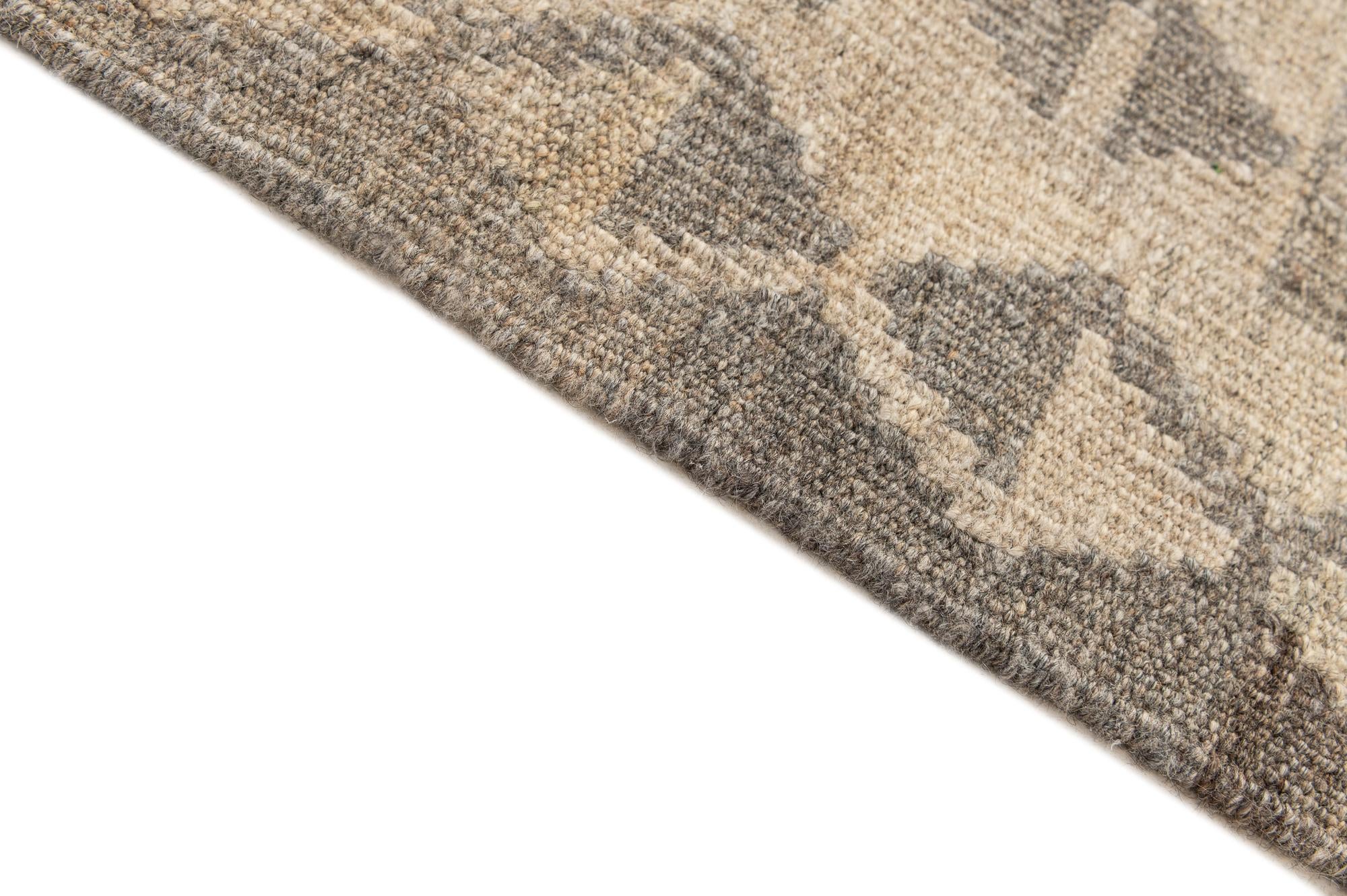 4' x 5' 11 Hand Woven Kilim Maymana Wool Rug