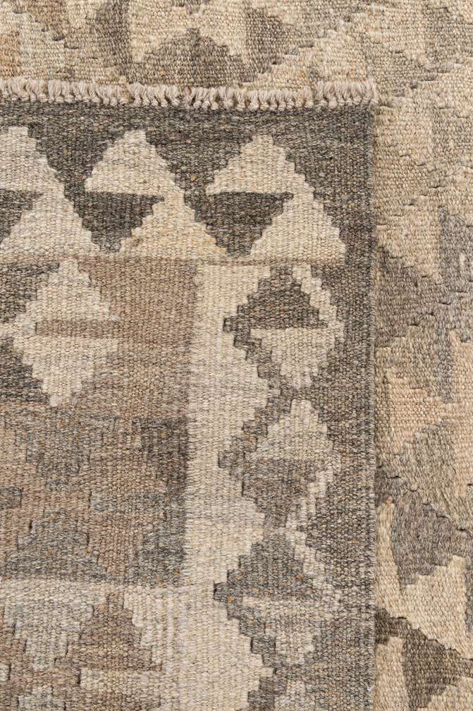 4' x 5' 11 Hand Woven Kilim Maymana Wool Rug