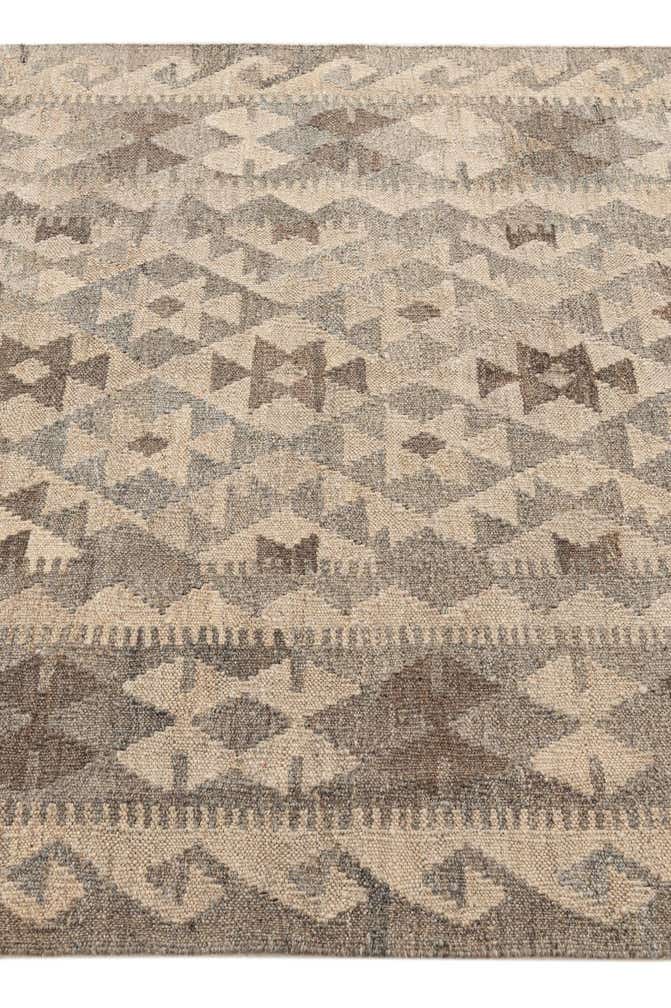 4' x 5' 11 Hand Woven Kilim Maymana Wool Rug