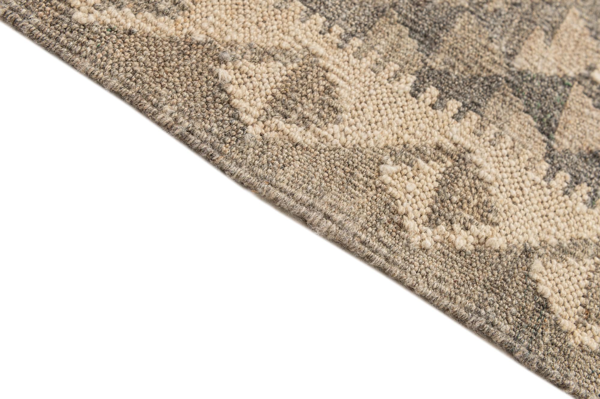 3' 11 x 5' 9 Hand Woven Kilim Maymana Wool Rug