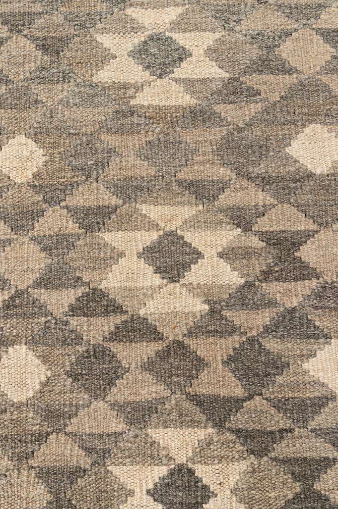 3' 11 x 5' 9 Hand Woven Kilim Maymana Wool Rug